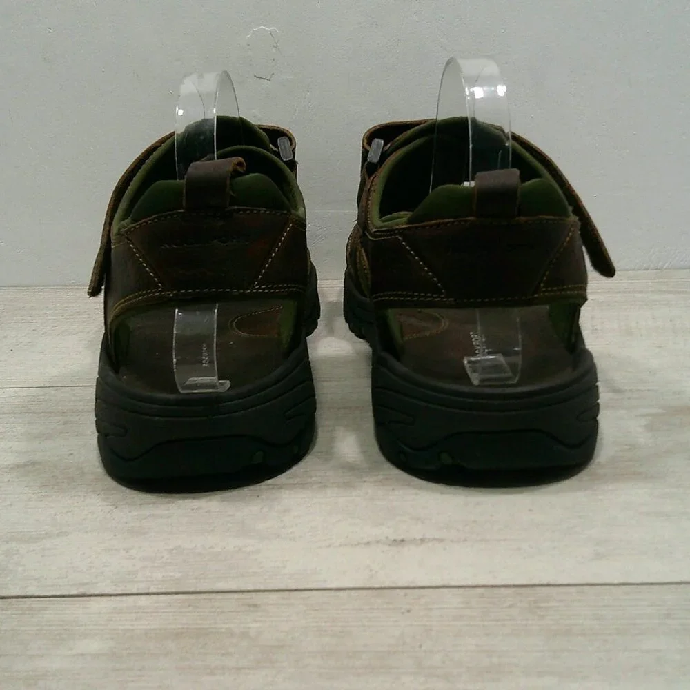 Rockport Men's Rocklake Brown Conag Brown Leather Sport Sandals Size 13 M